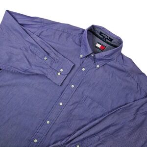 Vintage Tommy Hilfiger Oxford Men's 17 32/33 Striped Dress Shirt Classic Preppy